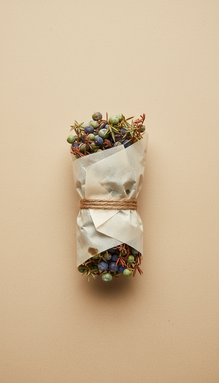 Wild Juniper Berry Bundle in Parchment Wrap
